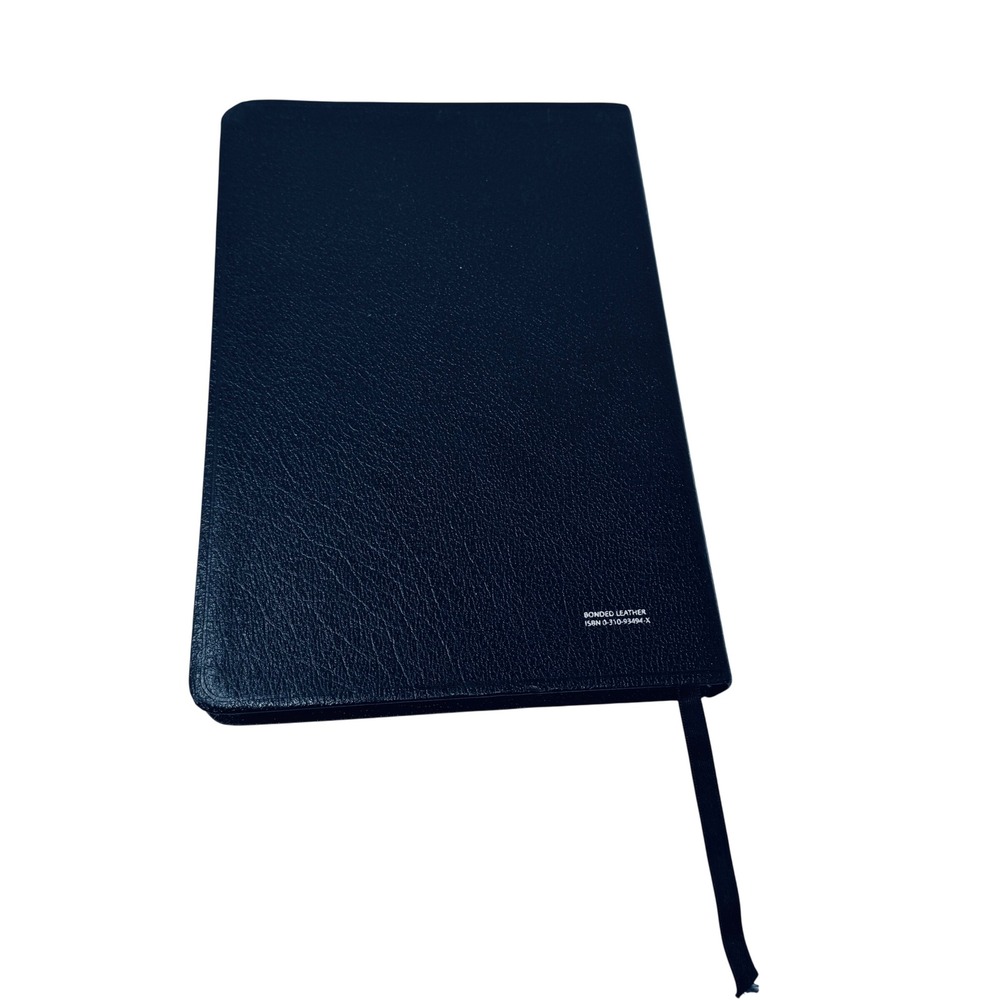 Zondervan Bible Unisex Large Black TNIV Thinline Bonded Leather Larger Print - Picture 4 of 6